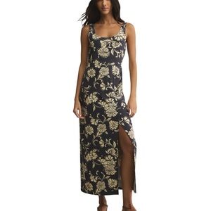 Z Supply | Black and Cream Floral Maxi Dress